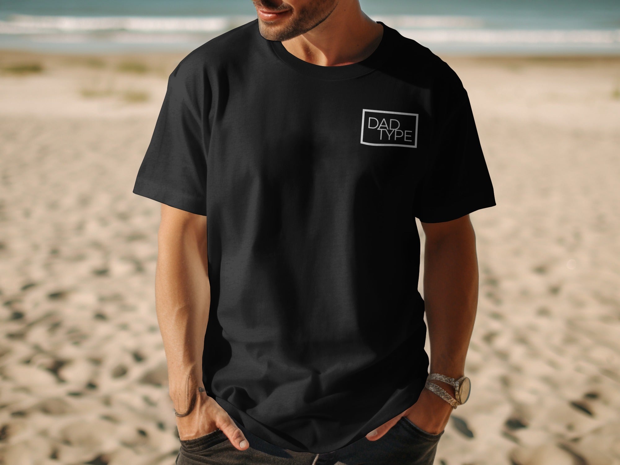 Graphic Dad Type T-Shirt for Beach and Casualwear