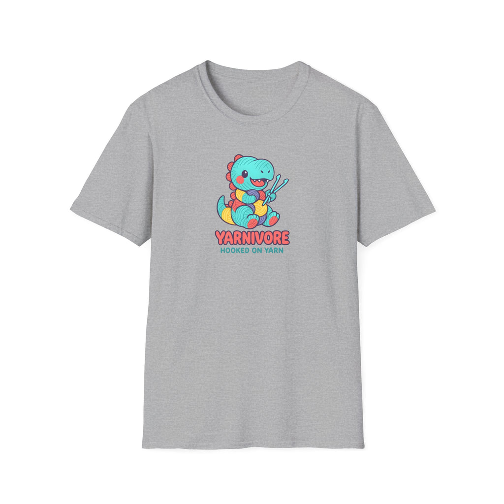 Yarnivore Knitting Dinosaur T-Shirt