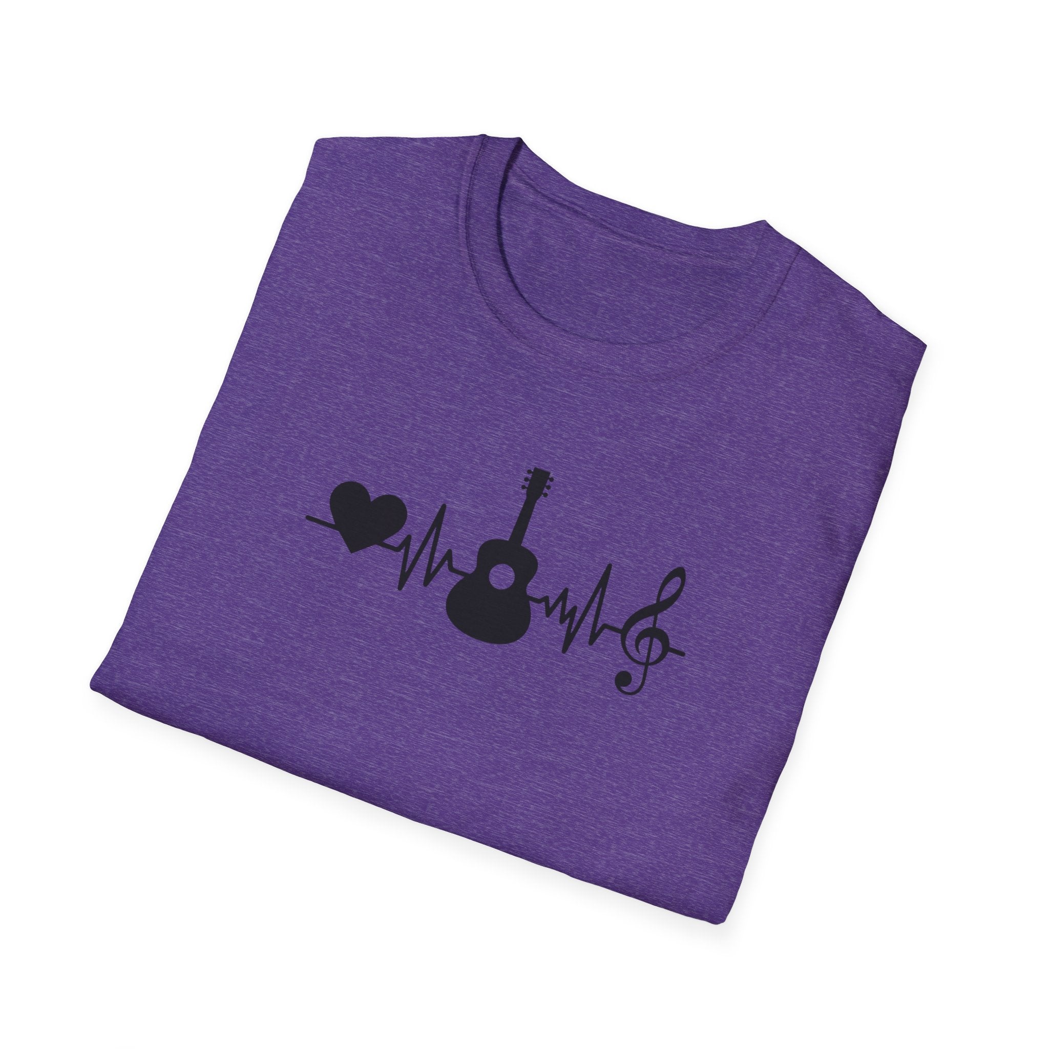 Heartbeat Guitar Music T-Shirt