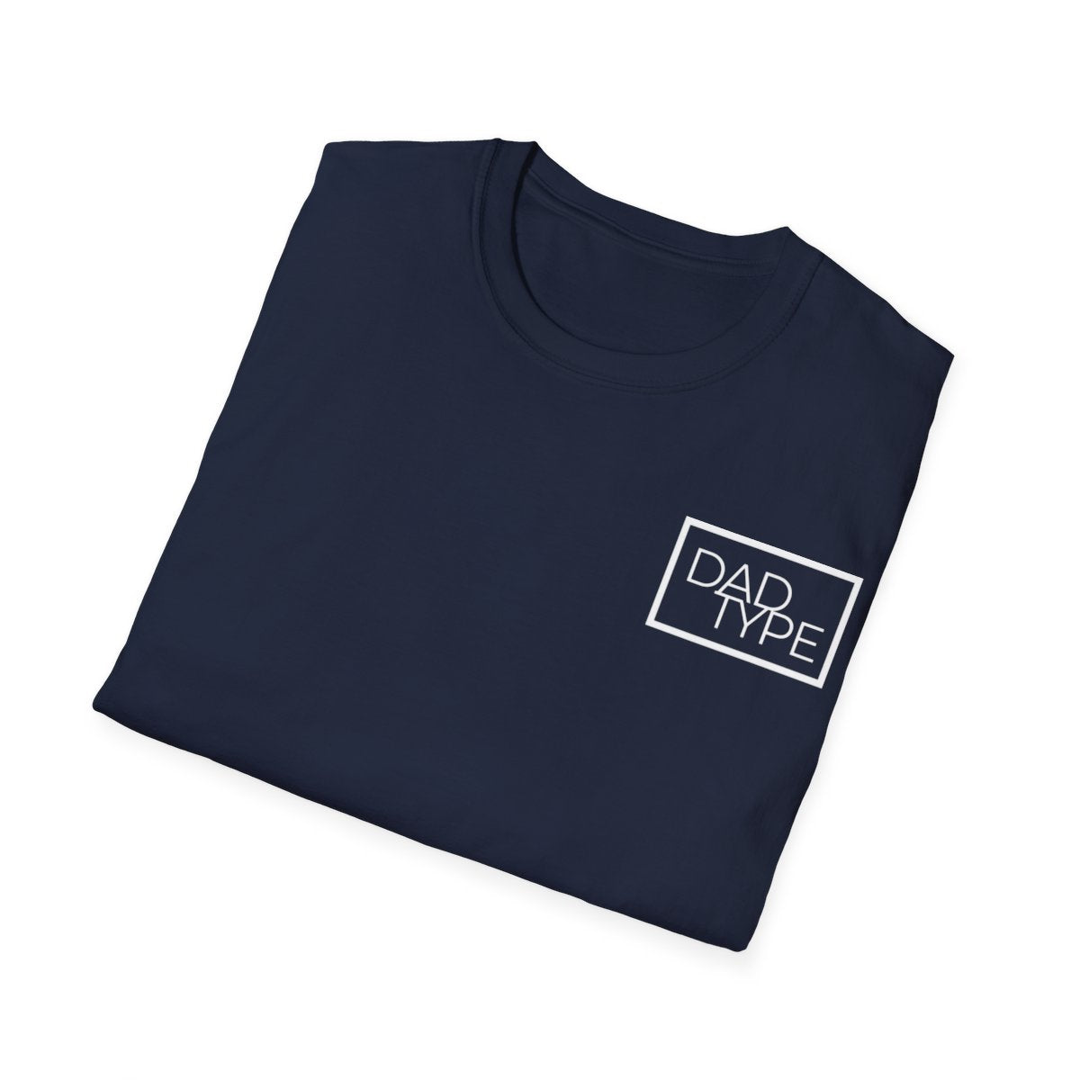 Navy Blue T-shirt With 'Dad Type' Graphic Design