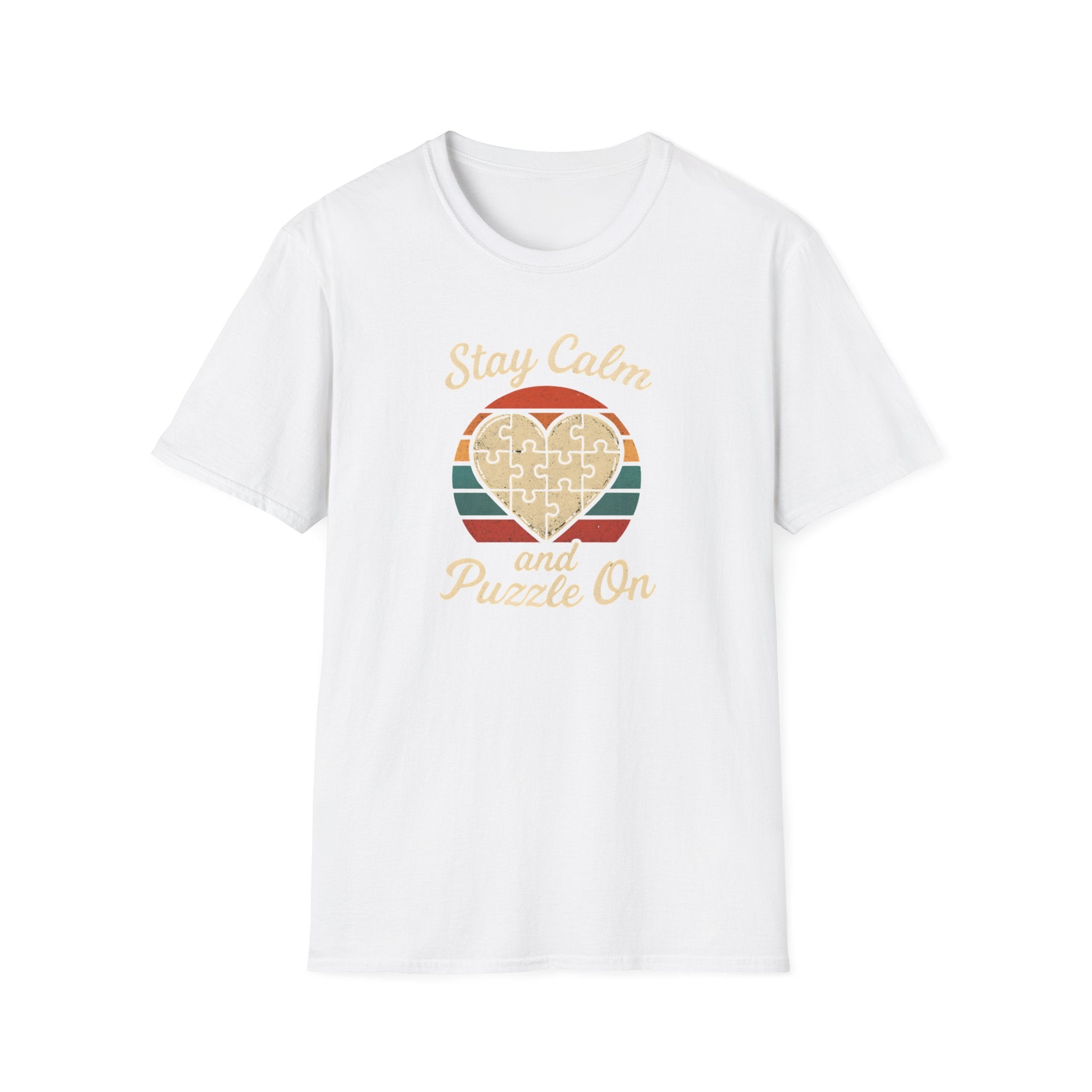Stay Calm Puzzle On T-Shirt
