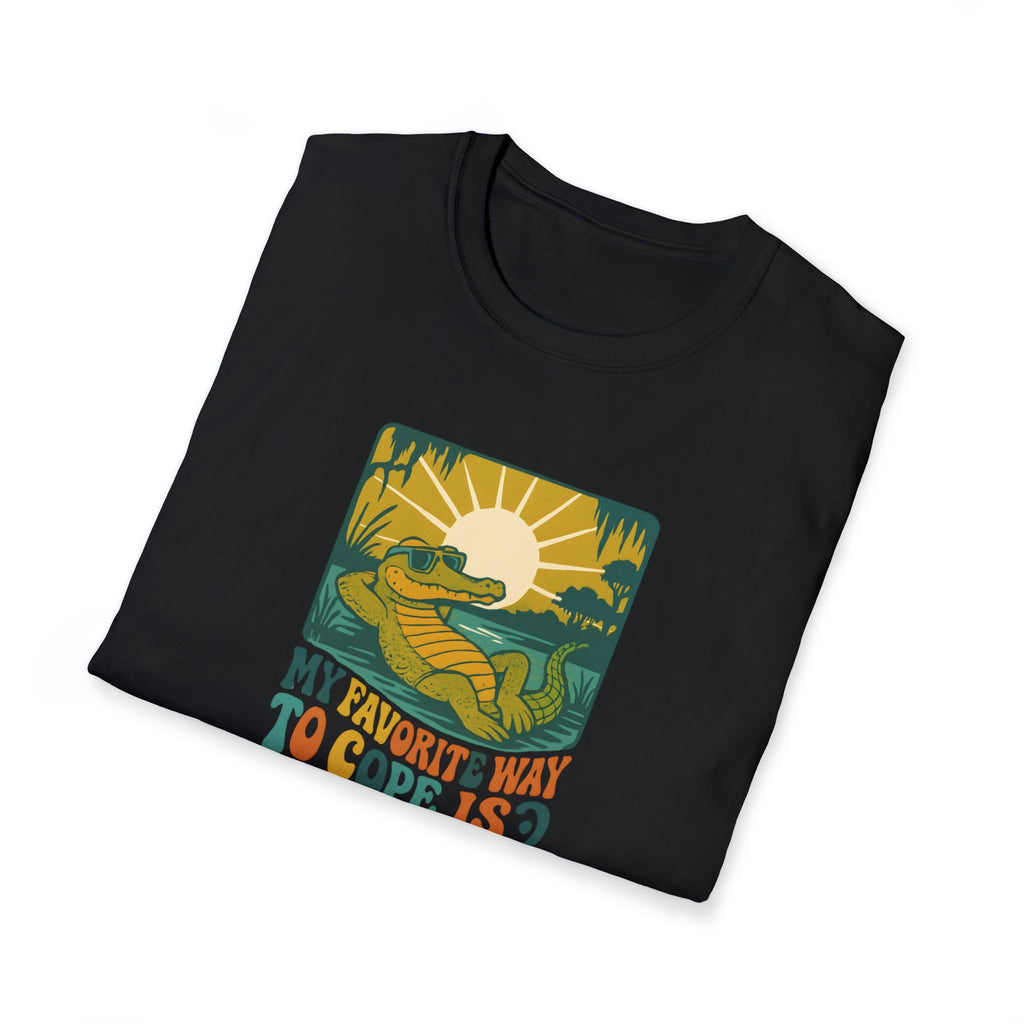Alligator lounging in swamp T-Shirt
