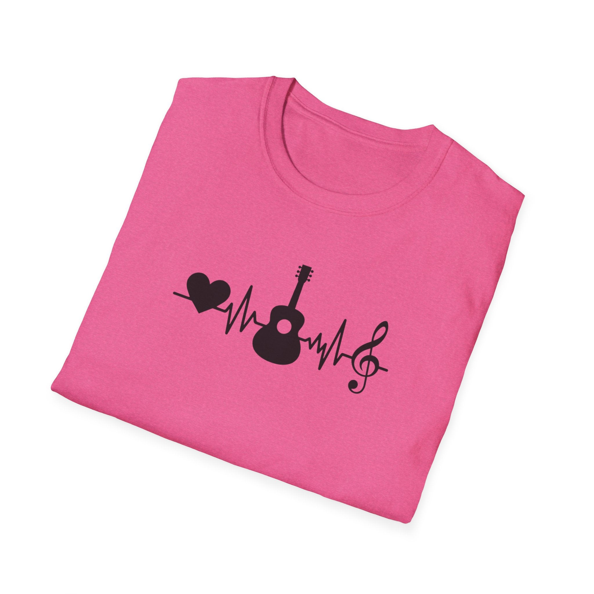 Heartbeat Guitar Music T-Shirt