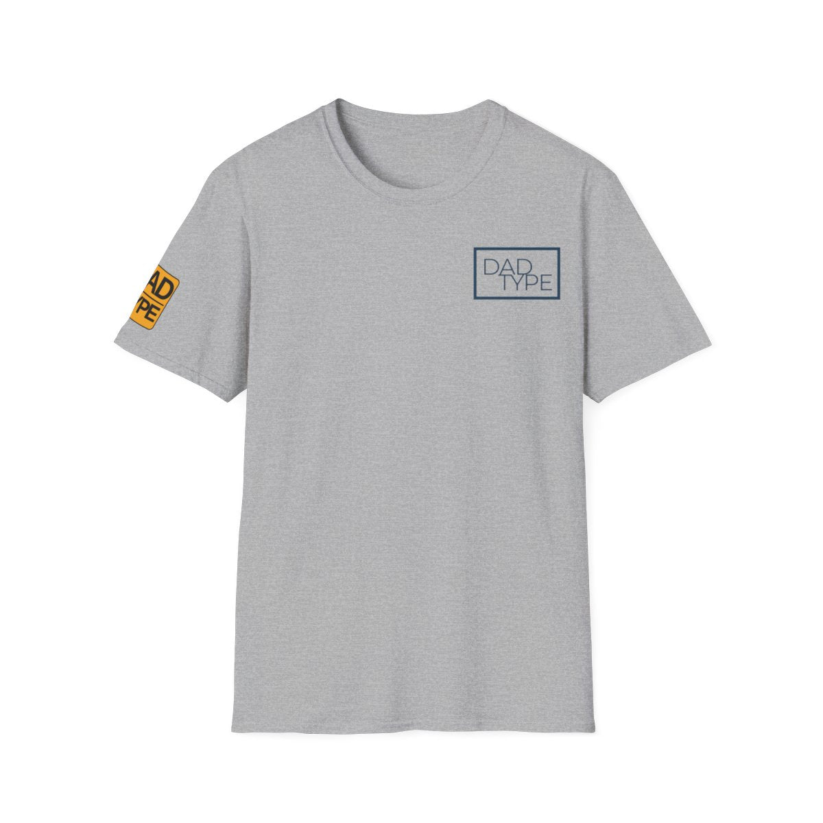 Stylish Gray Tee with Unique Dad Type Print