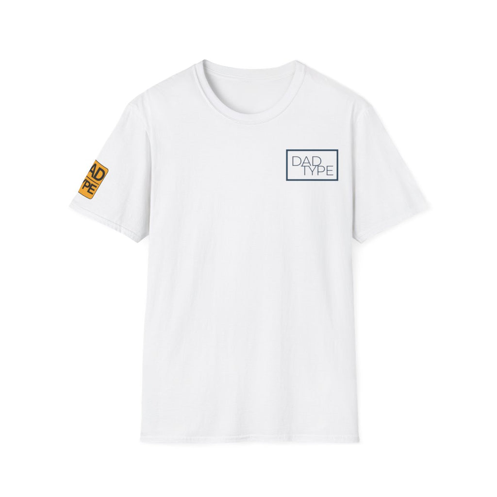 Classic White Design Dad Type Graphic T-Shirt