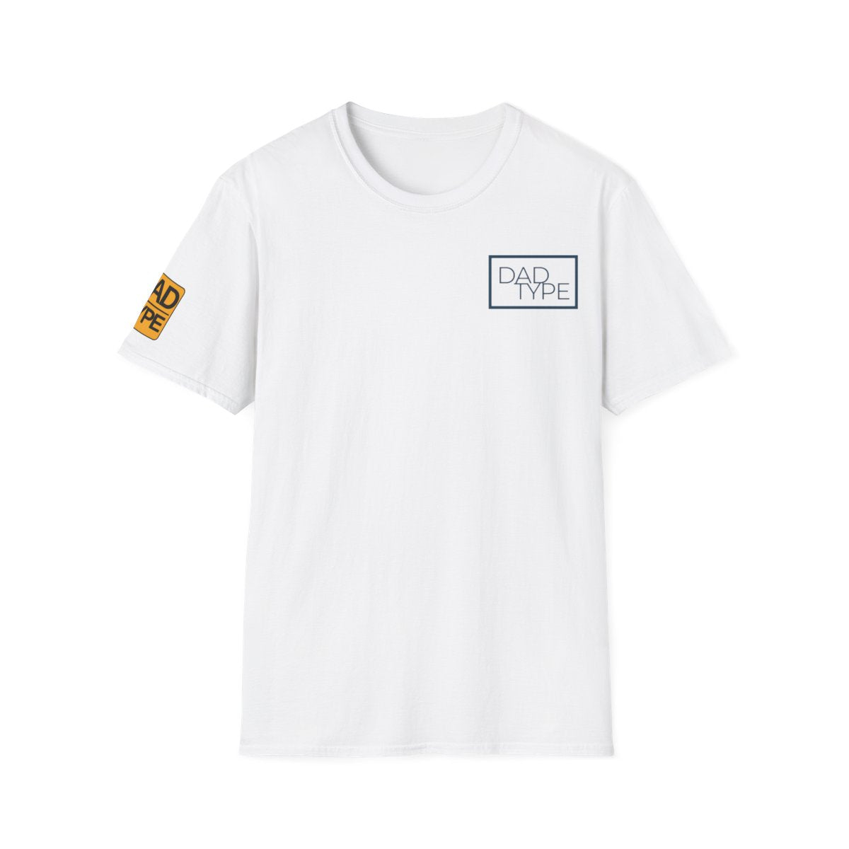 Classic White Design Dad Type Graphic T-Shirt